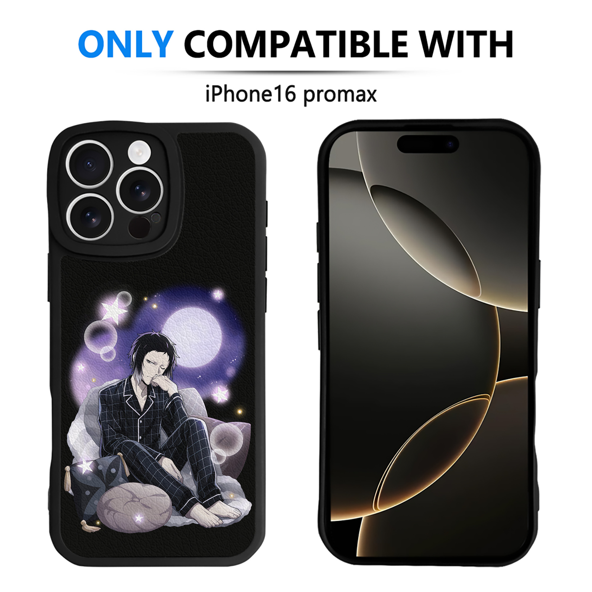 （画像用） 文豪ストレイドッグス Bungo Stray Dogs 【iPhone 16シリーズ対応】シリコンスマホケース（レザー調） 材質：シリコン
